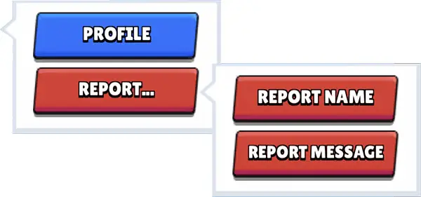 Report a message on Null's Brawl