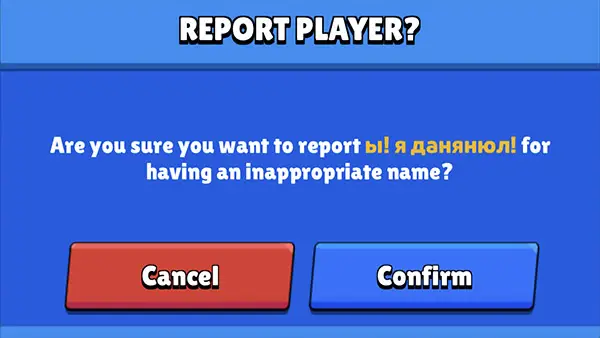 Report player name on Null's Brawl